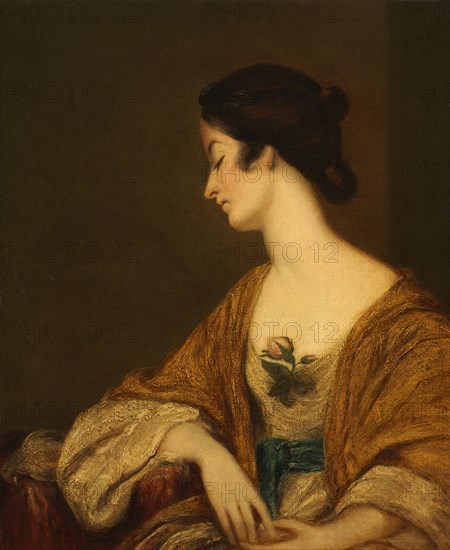Portrait of Mrs. George Collier, 18th century. Follower of Joshua Reynolds (British, 1723-1792). Oil on canvas; framed: 112 x 101 x 12 cm (44 1/8 x 39 3/4 x 4 3/4 in.); unframed: 80 x 67.3 cm (31 1/2 x 26 1/2 in.).