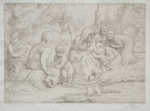 L'Été. Alphonse Legros (French, 1837-1911). Etching