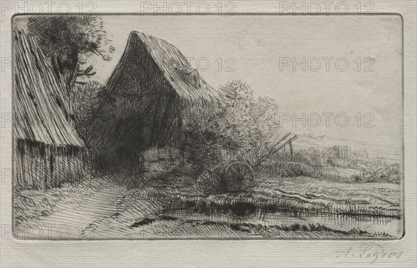 Le Maison du charron. Alphonse Legros (French, 1837-1911). Etching