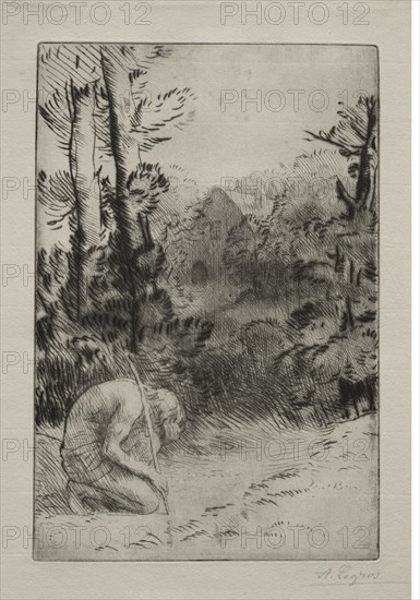 The Prodigal Son (2nd Plate). Alphonse Legros (French, 1837-1911). Etching