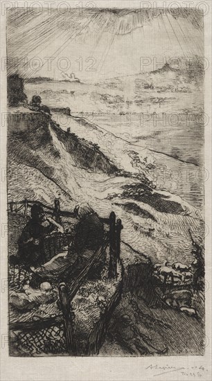 Carrieres d'Amérique pres Paris, 1898. Auguste Louis Lepère (French, 1849-1918). Etching