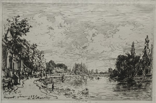 Noyant, 1883. Maxime Lalanne (French, 1827-1886). Etching