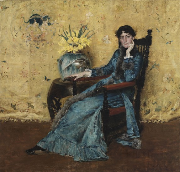 Portrait of Dora Wheeler, 1882-1883. William Merritt Chase (American, 1849-1916). Oil on canvas; framed: 180.6 x 188.6 x 11 cm (71 1/8 x 74 1/4 x 4 5/16 in.); unframed: 159.8 x 166.4 cm (62 15/16 x 65 1/2 in.).