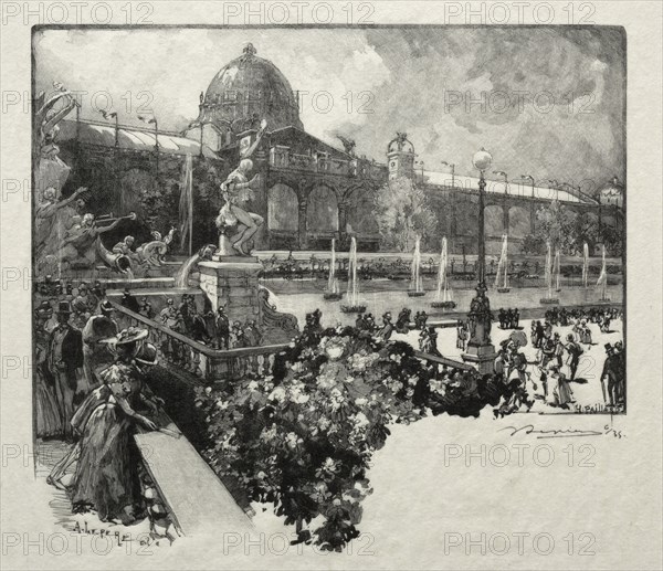 Le Palais des Arts Liberaux, Extérieur. Auguste Louis Lepère (French, 1849-1918). Wood engraving