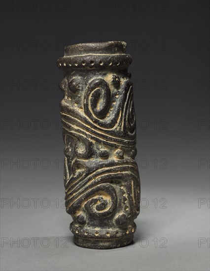Roller Stamp, before 1921. Colombia, 19th-20th century. Black ware; diameter: 14 cm (5 1/2 in.); overall: 7.7 cm (3 1/16 in.).
