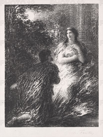 Duo des Troyens, 1894-1895. Henri Fantin-Latour (French, 1836-1904). Lithograph