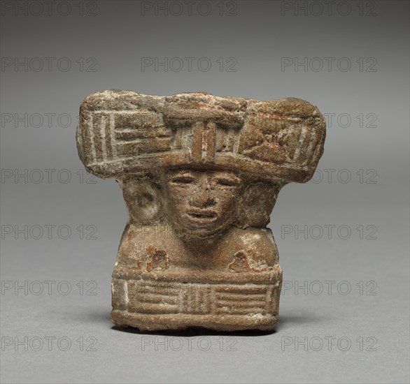 Figurine, 1-750. Mexico, Teotihuacan. Pottery; overall: 5.7 x 8.6 x 1.9 cm (2 1/4 x 3 3/8 x 3/4 in.).