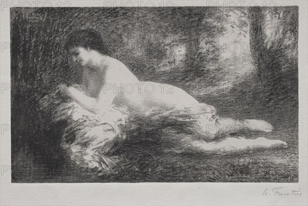 Réverie. Henri Fantin-Latour (French, 1836-1904). Lithograph