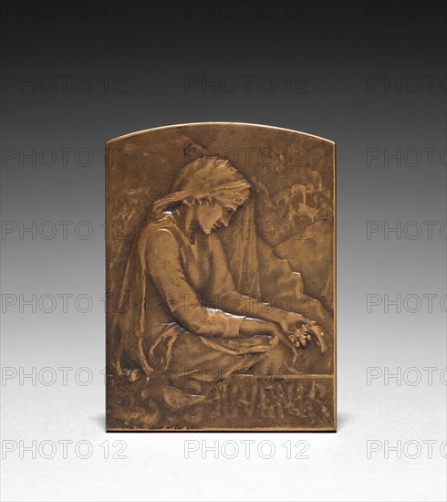 Medallion. Marie Alexandre Lucien Coudray (French, 1864-1932). Bronze; overall: 6.7 x 5.1 cm (2 5/8 x 2 in.).