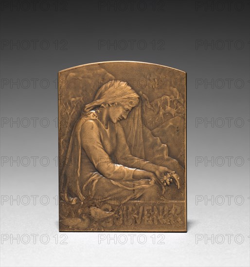 Medallion (obverse). Marie Alexandre Lucien Coudray (French, 1864-1932). Bronze; overall: 6.7 x 5.1 cm (2 5/8 x 2 in.).