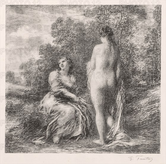 Bathers, 1881. Henri Fantin-Latour (French, 1836-1904). Lithograph