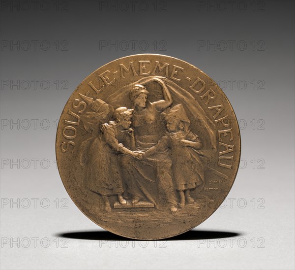 Medallion (obverse). Charles-Theodore Perron (French, 1862-1934). Bronze; diameter: 6.7 cm (2 5/8 in.).