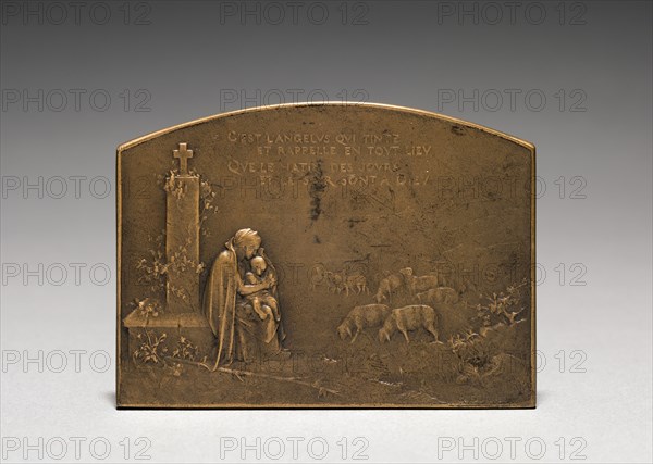 Medallion (reverse). Jules Dupré (French, 1811-1889). Bronze; overall: 5.1 x 7 cm (2 x 2 3/4 in.).