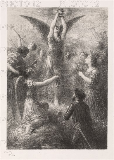 Prelude to Lohengrin, 1898. Henri Fantin-Latour (French, 1836-1904). Lithograph