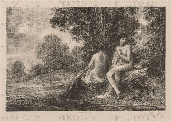 Bathers, 1881. Henri Fantin-Latour (French, 1836-1904). Lithograph