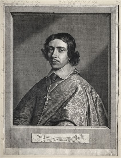 Cardinal de Retz, 1650. Robert Nanteuil (French, 1623-1678). Engraving