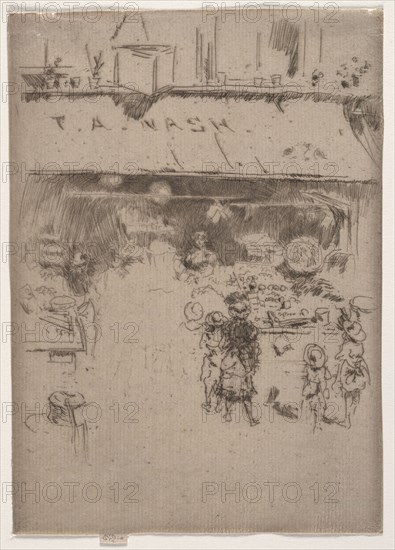 Nash's Fruit Shop. James McNeill Whistler (American, 1834-1903). Etching