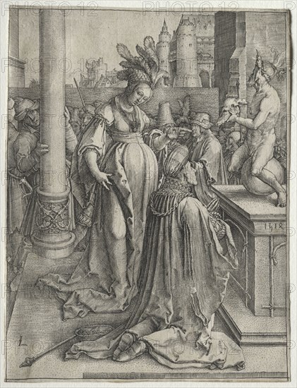 Solomon's Idolotry, 1514. Lucas van Leyden (Dutch, 1494-1533). Engraving