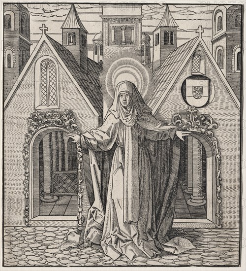 Sancta Rega, 1512-1516. Leonhard Beck (German, c. 1480-1542). Woodcut
