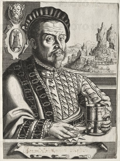 Ulrich Schwaiger. Hanns Lautensack (German, 1524-1566). Engraving