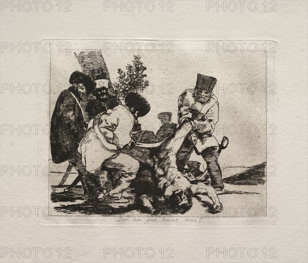 The Horrors of War:  What More Can Be Done?. Francisco de Goya (Spanish, 1746-1828). Etching