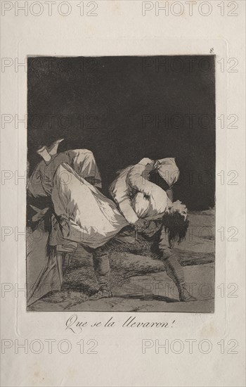 Caprichos: They Carried Her Off!. Francisco de Goya (Spanish, 1746-1828). Etching and aquatint