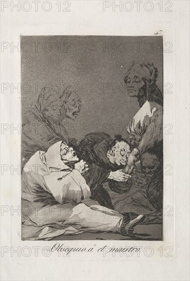 Caprichos: A Gift for the Master. Francisco de Goya (Spanish, 1746-1828). Etching and aquatint