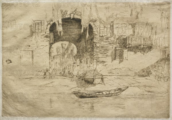San Biagio. James McNeill Whistler (American, 1834-1903). Etching