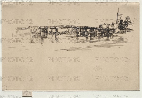 The Little Putney, No. 1. James McNeill Whistler (American, 1834-1903). Etching