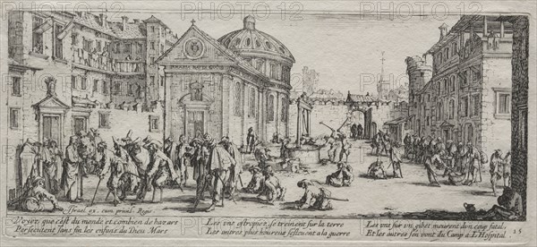 The Large Miseries of War:  The Hospital, 1633. Jacques Callot (French, 1592-1635). Etching
