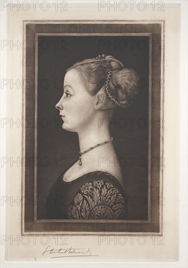 Elvira, 19th-20th century. Samuel Arlent-Edwards (American, 1862-1938). Mezzotint