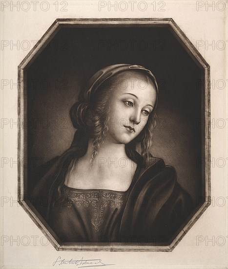 Madonna, 19th-20th century. Samuel Arlent-Edwards (American, 1862-1938). Mezzotint