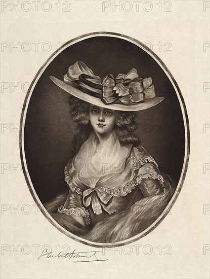 Mrs. Benwell, 19th-20th century. Samuel Arlent-Edwards (American, 1862-1938). Mezzotint