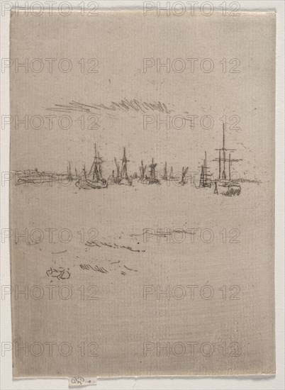 Return to Tilbury. James McNeill Whistler (American, 1834-1903). Etching