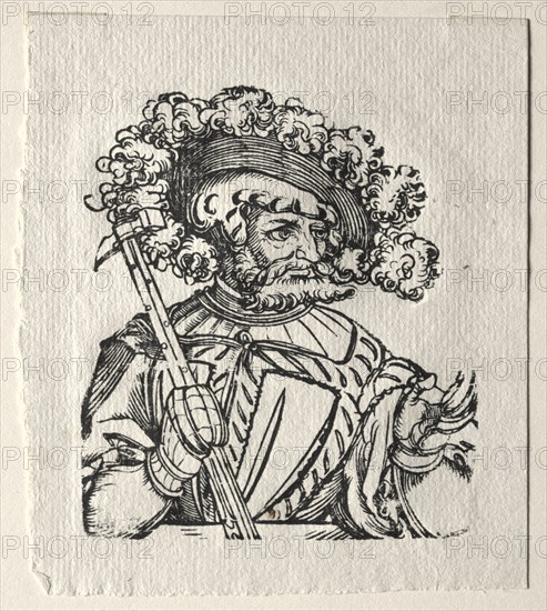 Tyrants of the Old Testament: Holofernes. Georg Pencz (German, c. 1500-1550). Woodcut