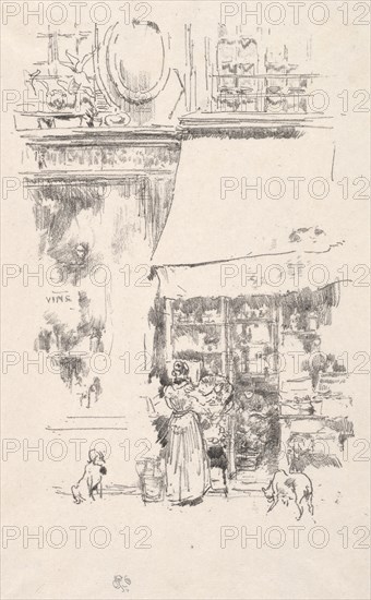 La frutière de la Rue de Grenelle, 1874. James McNeill Whistler (American, 1834-1903). Lithograph