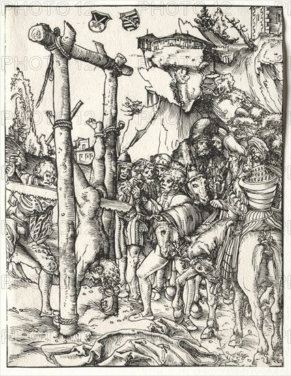 Martyrdom of St. Simeon, c. 1510/15. Lucas Cranach (German, 1472-1553). Woodcut