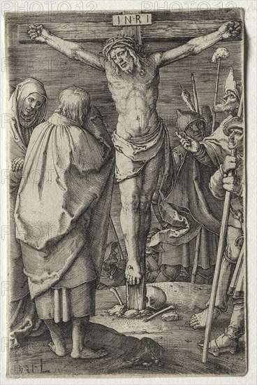 The Passion: The Crucifixion, 1521. Lucas van Leyden (Dutch, 1494-1533). Engraving