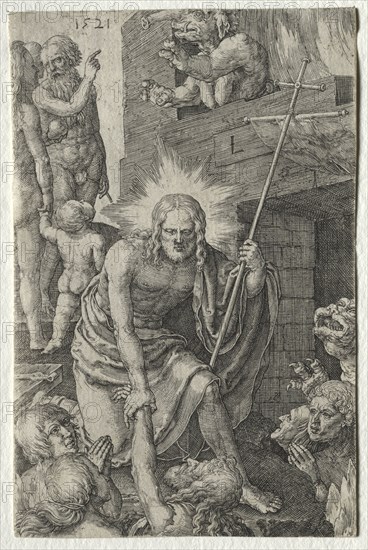 The Passion: Descent into Limbo, 1521. Lucas van Leyden (Dutch, 1494-1533). Engraving