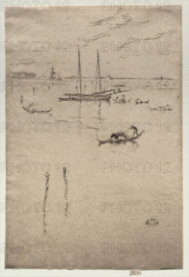 Little Lagoon. James McNeill Whistler (American, 1834-1903). Etching