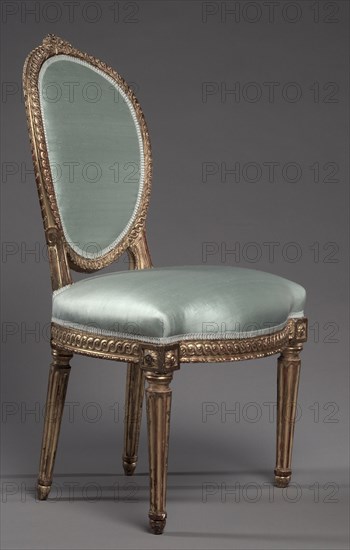 Side Chair, 1700s. Jean Baptiste fils Lelarge (French, 1743-1802). Gilded wood; overall: 90.2 x 51.5 x 54 cm (35 1/2 x 20 1/4 x 21 1/4 in.).