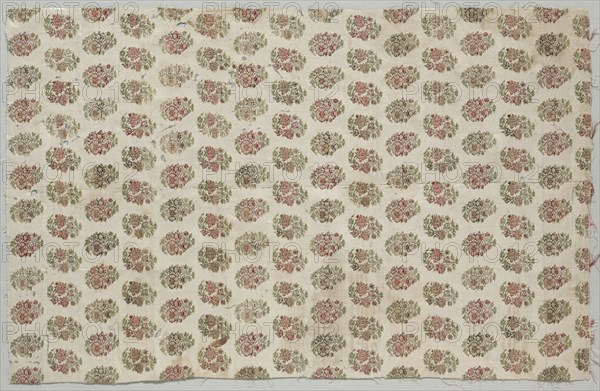Brocade, 1700s. Iran, 18th century. Silk; overall: 78.5 x 50.8 cm (30 7/8 x 20 in.).