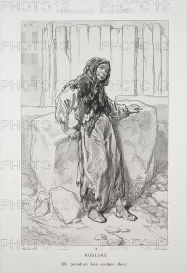 Rodeurs. Paul Gavarni (French, 1804-1866). Lithograph