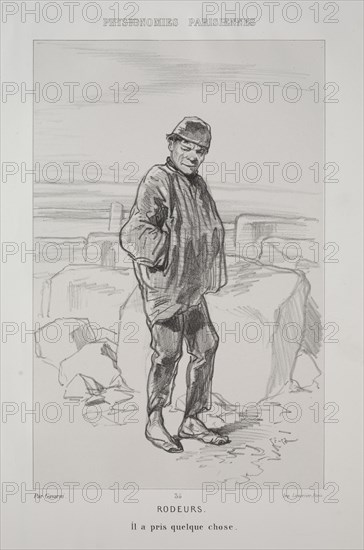Rodeurs. Paul Gavarni (French, 1804-1866). Lithograph