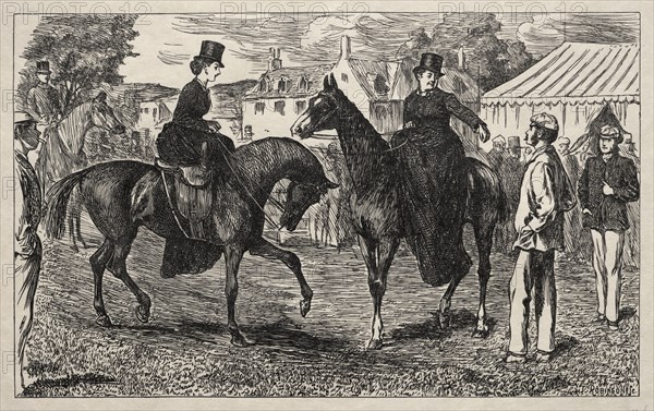 Why the Pifflers Lost their Return Match, 1865. George Louis Palmella Busson Du Maurier (British, 1834-1896). Wood engraving