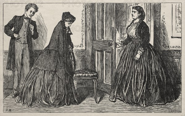 The Other Mrs. Johnson, 1865. George Louis Palmella Busson Du Maurier (British, 1834-1896). Wood engraving