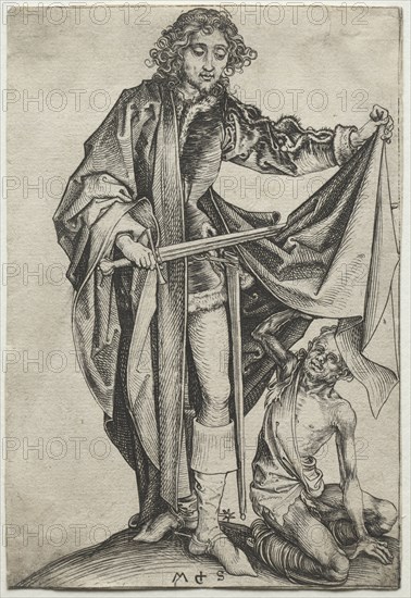 St. Martin. Martin Schongauer (German, c.1450-1491). Engraving