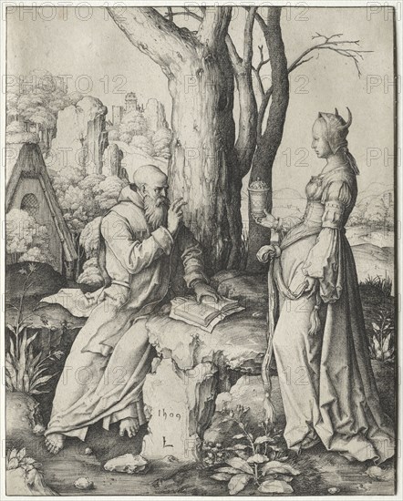 The Temptation of St. Anthony, 1509. Lucas van Leyden (Dutch, 1494-1533). Engraving