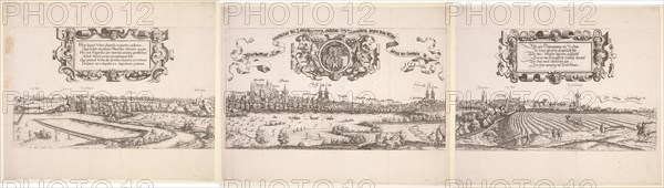 Panoramic View of Nuremberg, 1552. Hanns Lautensack (German, 1524-1566). Etching