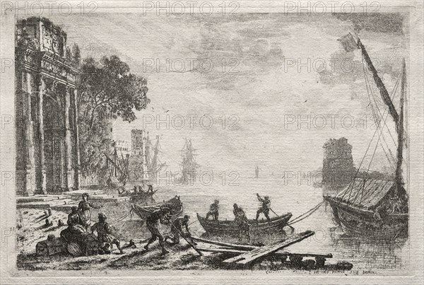 The Sunset, 1634. Claude Lorrain (French, 1604-1682). Etching